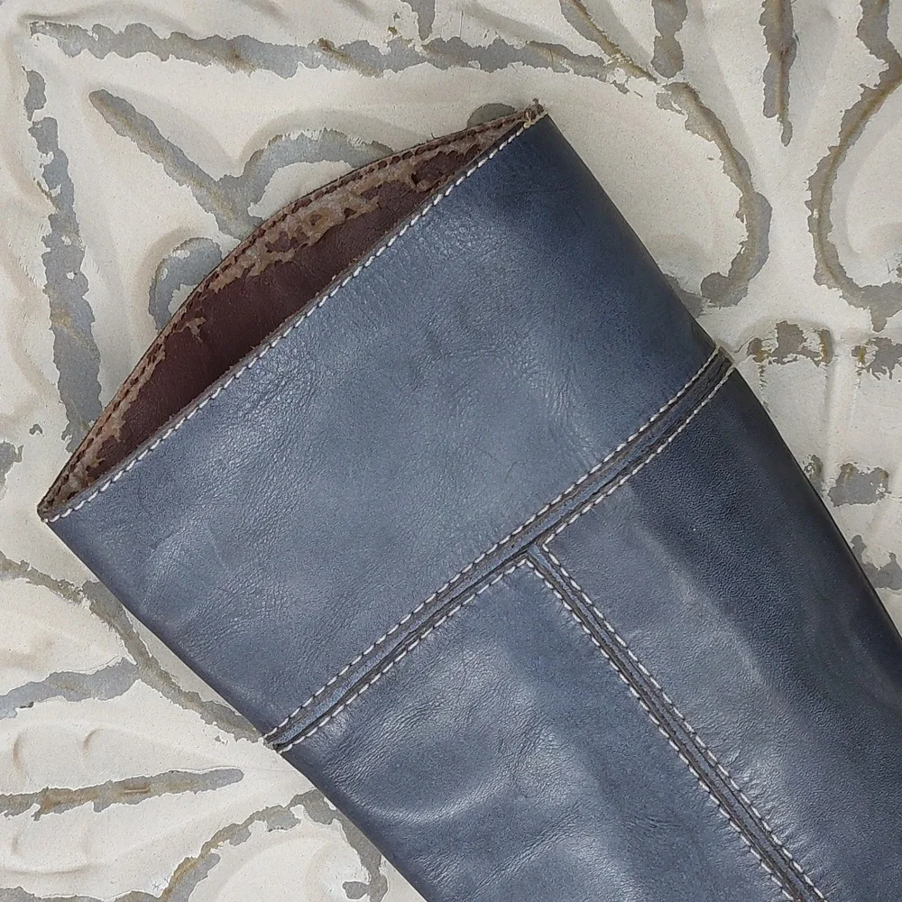 Lucky Brand Elena Boot In Blue 8.5 - Picture 6 of 16